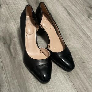 Caparros Black Heels with Pointed Toe and Slim Stiletto